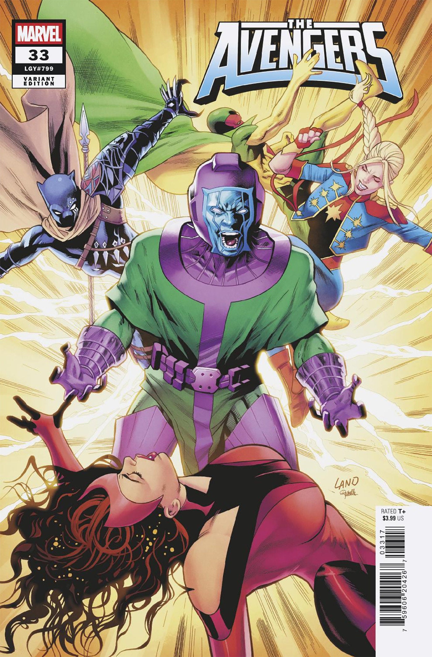 Avengers #33 1:25 Greg Land Variant