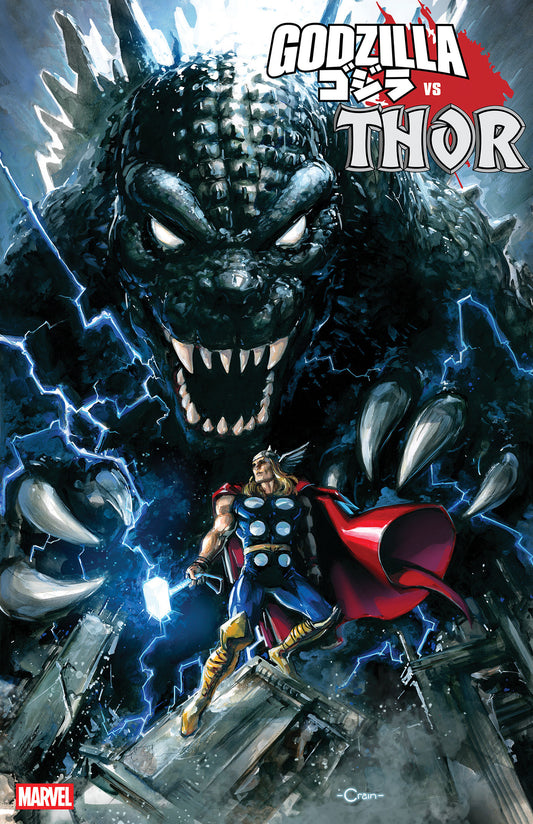 Godzilla vs. Thor #1 Clayton Crain Variant 1:25