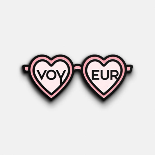 Voyeur #2 Sunglass Enamel Pin 5 Copy Pack 1 in 10